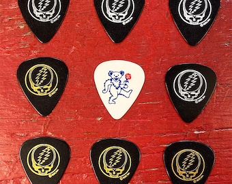 Grateful Dead - Assorted Guitar Pick Bundle (Set of 9 'Medium' or 'Heavy') (New Old Stock)