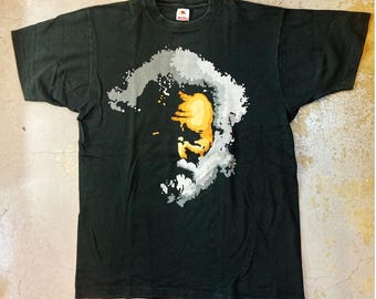 Jerry Garcia Band - 'Jerry's Silhouette' T-shirt on Black (1991 Vintage Used Clothing)