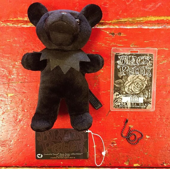 Grateful Dead Bean Bear Collectables - 'BLACK PETER' (limited