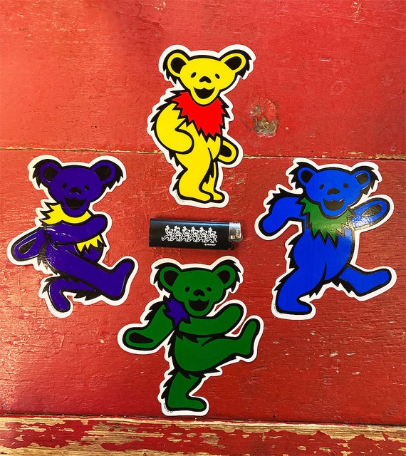 overall dress green Grateful Dead Single Dancing Bear Patch main image 1