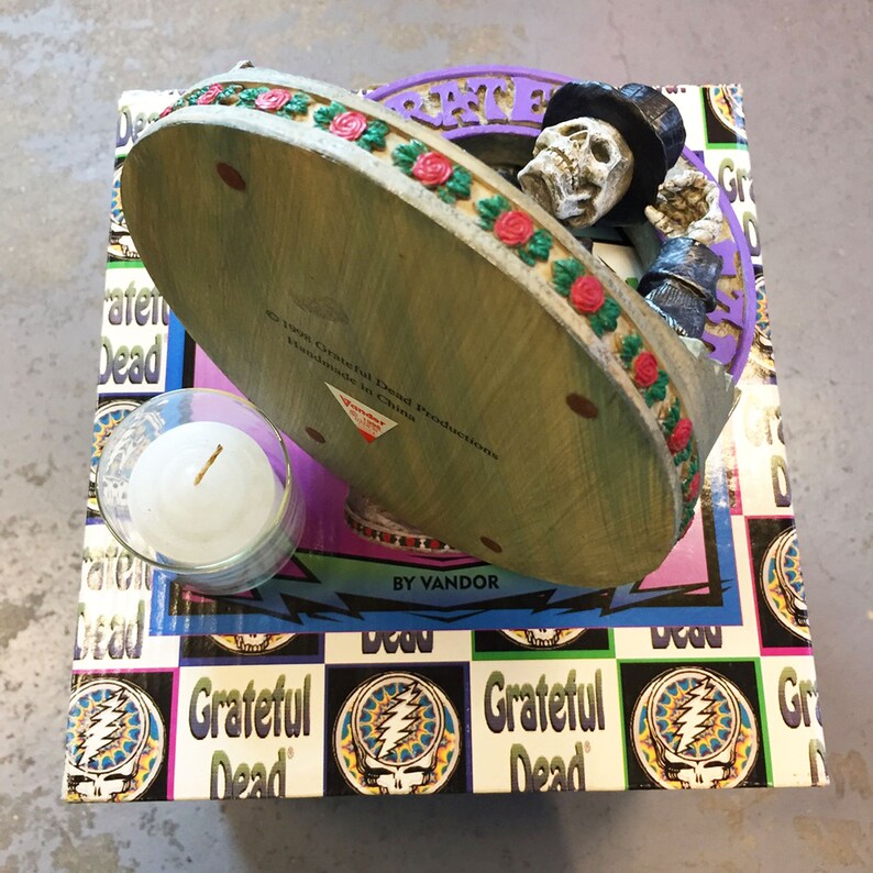 Grateful Dead Top Hat Skeleton Vintage Votive Candle Holder | Etsy