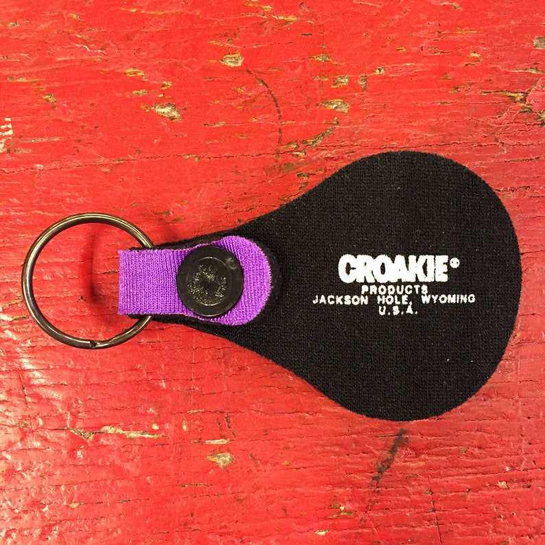 Grateful Dead Steal Your Face + Dancing Bear Croakie New Old Stock Vintage Key Rings = Set of 2 =