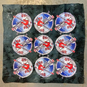 Grateful Dead - Bandana w stylu vintage z nadrukiem „Electric Sam” (nowa, stara seria)