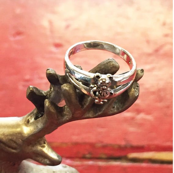 Grateful Dead - Dancing Bear Vintage Silver Ring (sterling Silver 