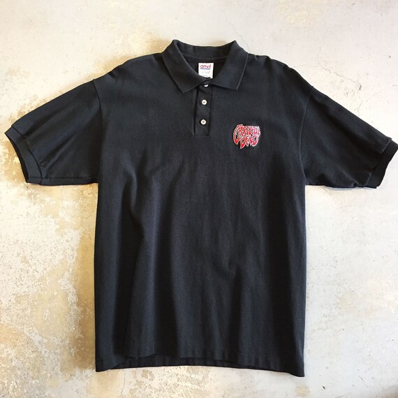 Grateful Dead - Rick Griffin Logo Embroidered Polo-sh… - Gem