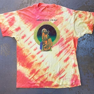 Grateful Dead - 'Blues for Allah' Tie-Dye T-Shirt (Vintage Used Clothing)