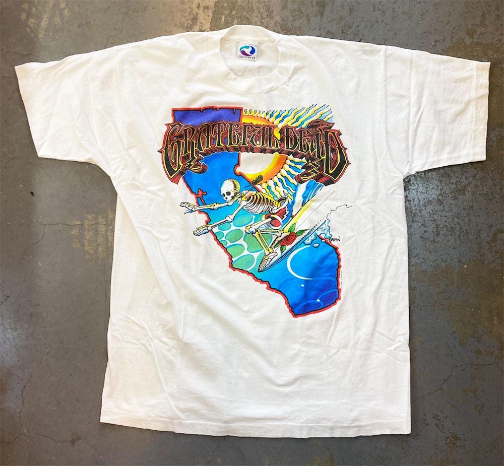 jerry garcia 90s vintage Tシャツ 1993 Grateful Dead Shirt T Shirt Vintage 1993 Jerry Garcia 1969