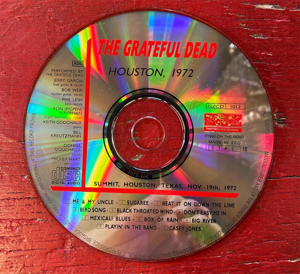 Grateful Dead - 'houston, 1972' Summit, Houston, Texas, Nov. 19th