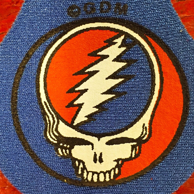 Grateful Dead Steal Your Face + Dancing Bear Croakie New Old Stock Vintage Key Rings = Set of 2 =