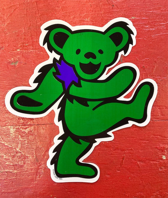Grateful Dead Dancing Bears Metallic Sticker - 4.5" X 2" - Brand New 8078