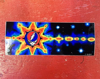 Grateful Dead - Shooting Star 'Steal Your Face' Vintage Bumper Sticker