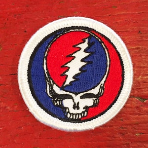Grateful Dead - Classic &#39;Steal Your Face&#39; Vintage Patch (New Old Stock)