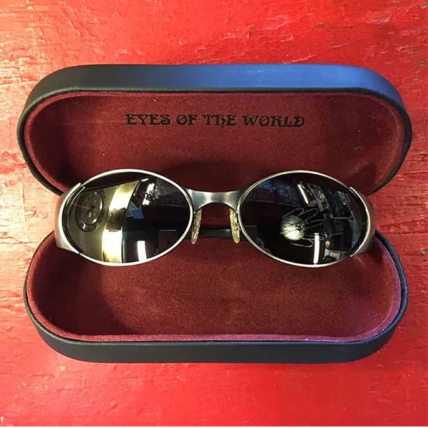 Grateful Dead - Jack Straw (Metal Frame + 'Bolt' punching) Sun Glass w/Hard Case (New Old Stock)