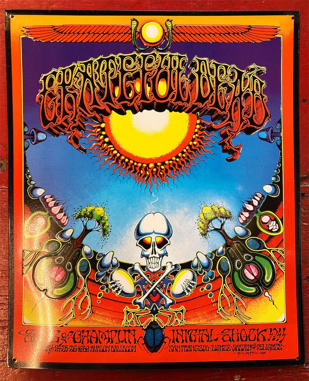 Grateful Dead - 'AOXOMOXOA' Embossed Metal Print Poster (new
