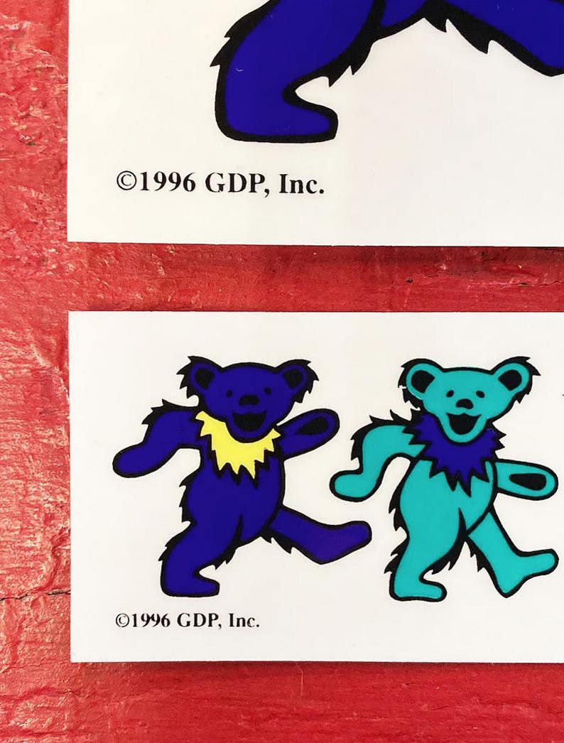 Sticker / sticker, Grateful Dead, ours dansant, années 60, rétro