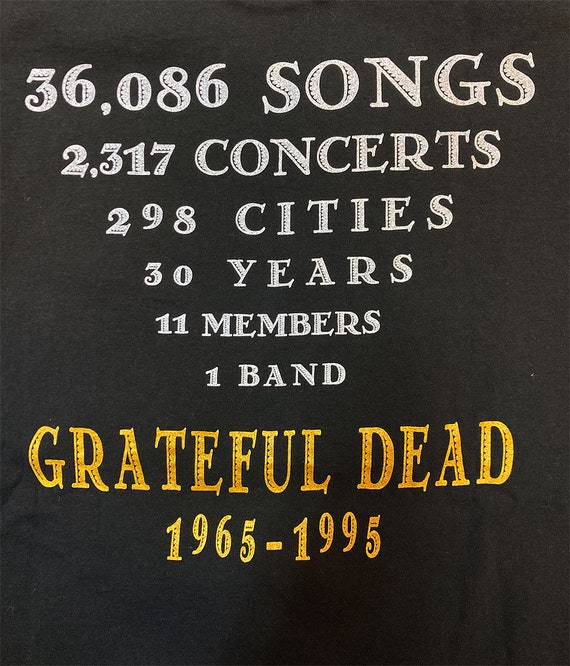 Grateful Dead - Commemorative Tour 1965-1995 T-shirt