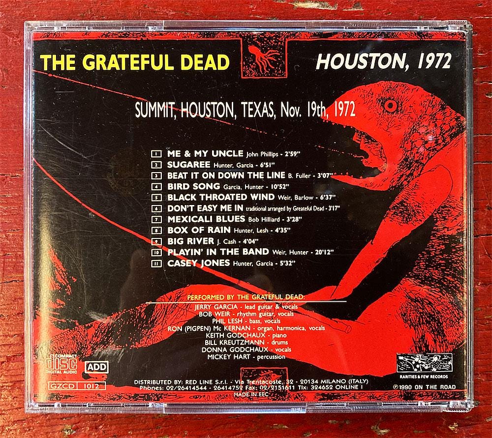 Grateful Dead - 'houston, 1972' Summit, Houston, Texas, Nov. 19th