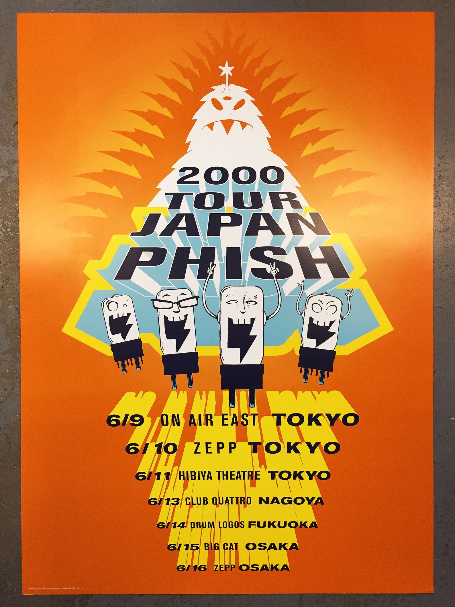 Phish Japan Tour 2000 June 9th to 16th Official Poster Etsy