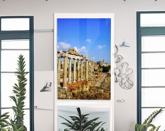 The Temple of Saturn, The Roman Forum, Architecture. Kodak photo paper. Photography