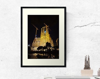 Sagrada Familia, Gaudi. Barcelona, Spain. Photography, Christmas Day Gifts