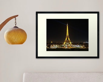 Eiffel Tower, La Ville-Lumière, The Light City, The City of Lights. France, Paris. Photography