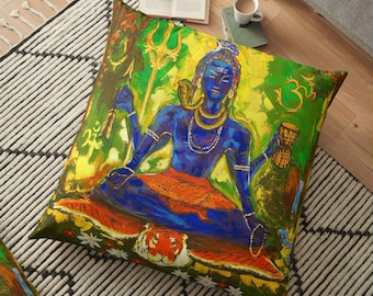 Shiva, Art, Print, Throw pillows