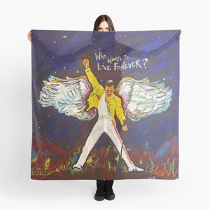80s Music Icon Print: Angel Rock Star Art, Queen Band. Gift Ideas