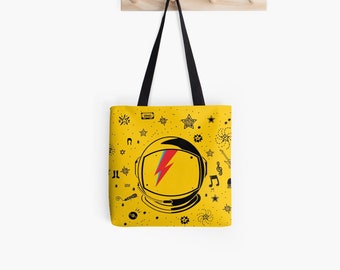 Mayor Tom, Bowie's Universe, Space Odyssey, Stardust. Design, Print, Tote Bags, Best Selling Items