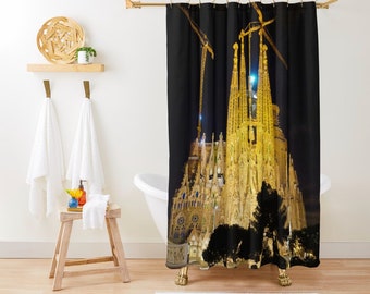 Sagrada Familia, Barcelona, Spain, Shower Curtain, Best Selling Items