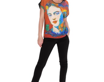 Frida Kahlo. Art, Print, Modern Tee, Mother's Day Gifts