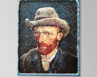 Refrigerator magnets. Van Gogh, Starry Night, Sunflowers, world-famous paintings, 3D fridge magnets, home decoration collection