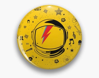 Mayor Tom, Bowie's Universe, David Bowie, Under Pressure, Stardust. Digital Art, Design, Print, Pin Button, Mother's Day Gifts