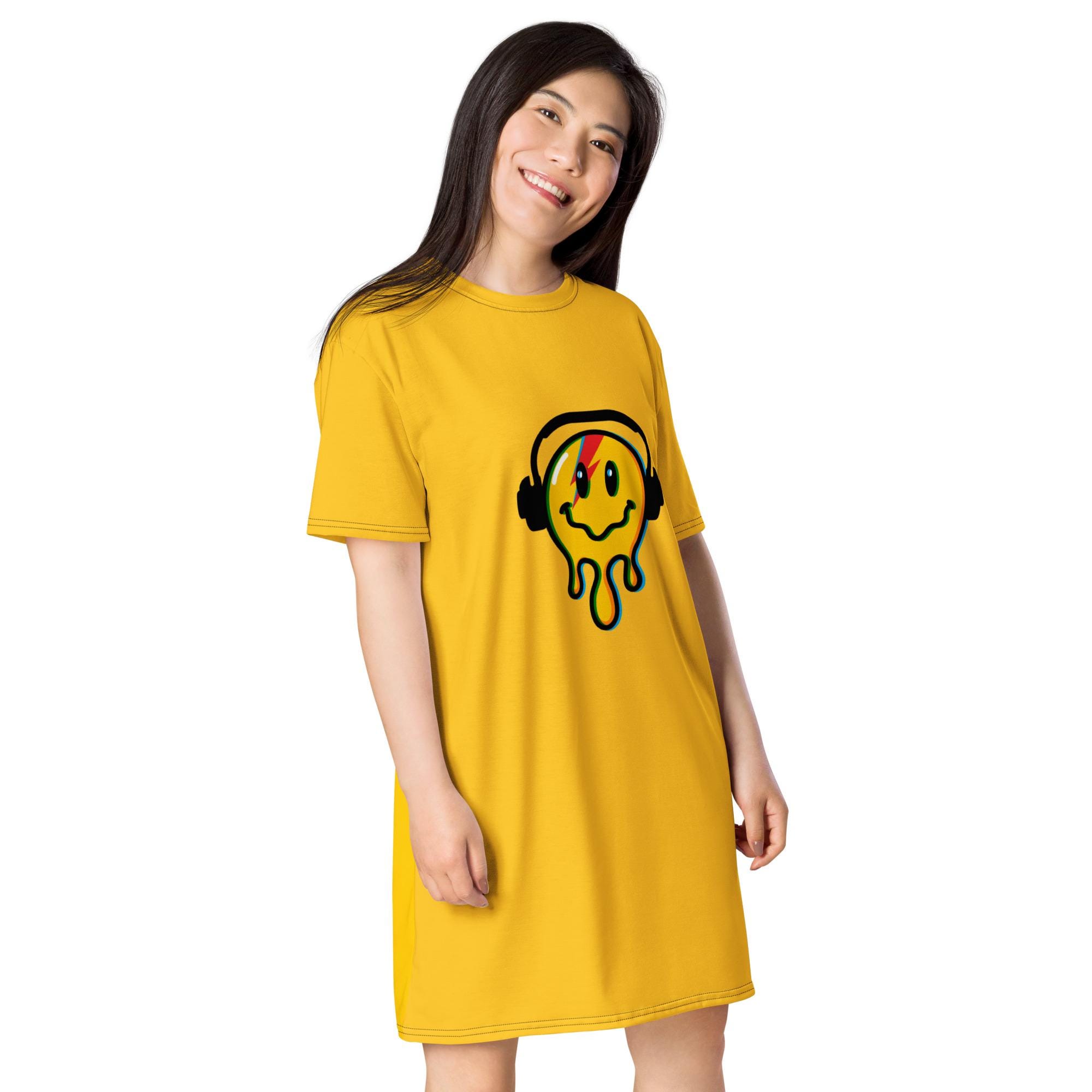 david bowie t shirt dress Upcycled Rock Star T-Shirt / Dress David Bowie