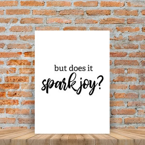 But Does It Spark Joy? - Digital Download - Etsy