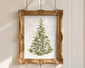 Christmas tree wall art - Digital print