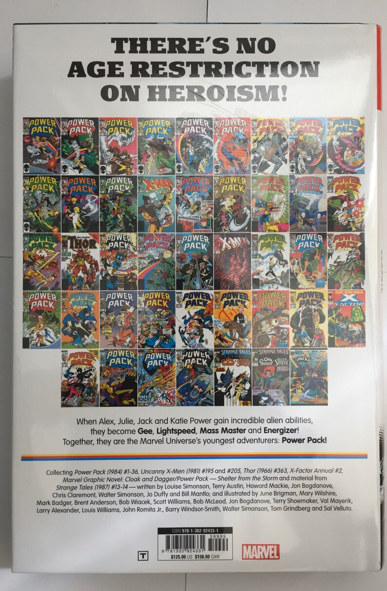 Marvel Comics POWER PACK Classic Omnibus Volume 1 Hard Cover Etsy