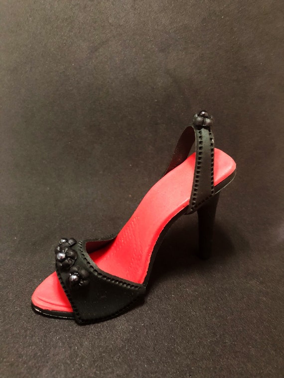 Red High Heel Cake Topper Gumpaste High Heel Shoe Cake Etsy