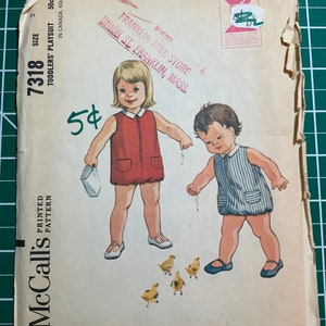 Mc Call 7318 Vintage Spielanzug-Muster aus den 1960er Jahren
