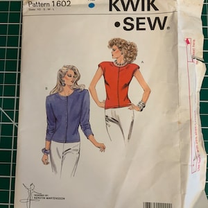 Kwik Sew 1602 in sizes XS-L for misses top