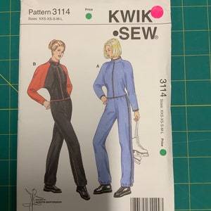 Kwik Sew 3114 from 2003 in sizes XXS-L for a misses jacket and pants