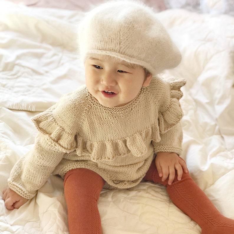 Knitted Baby Romper Knitting Pattern Instant Download Etsy