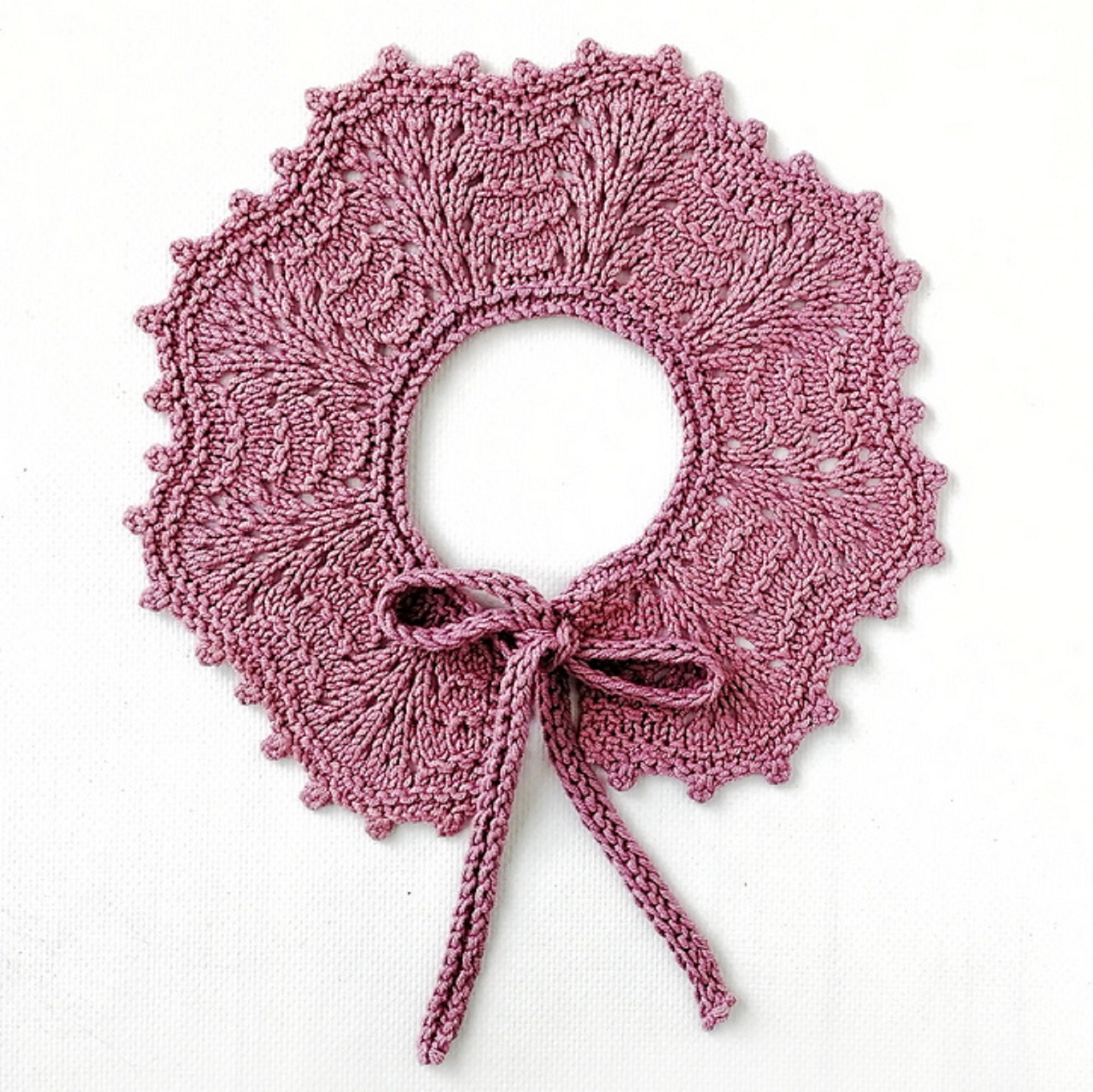 Knitting pattern for baby. Knitted collar. Sizes 024 months Etsy