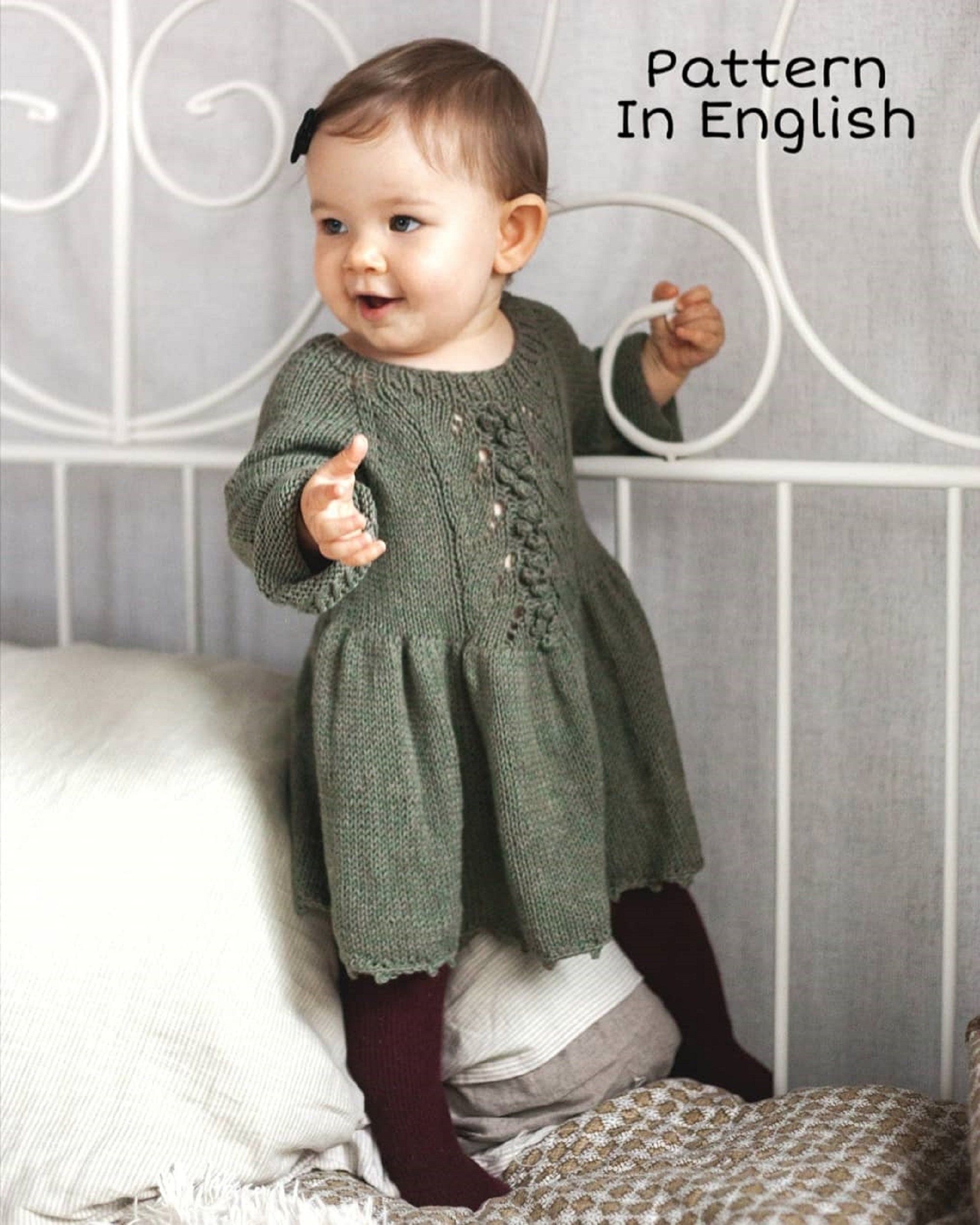 Knitted dress / Knitting pattern / Download PDF / Sizes 06 Etsy