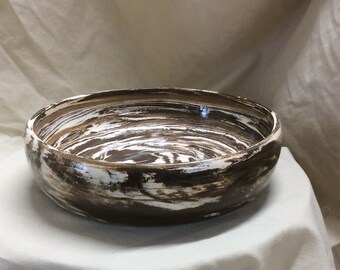 Handthrown pottery bowl
