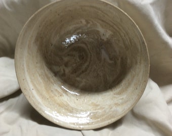 Handthrown pottery bowl