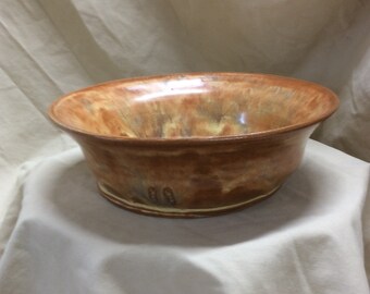 Handthrown pottery bowl