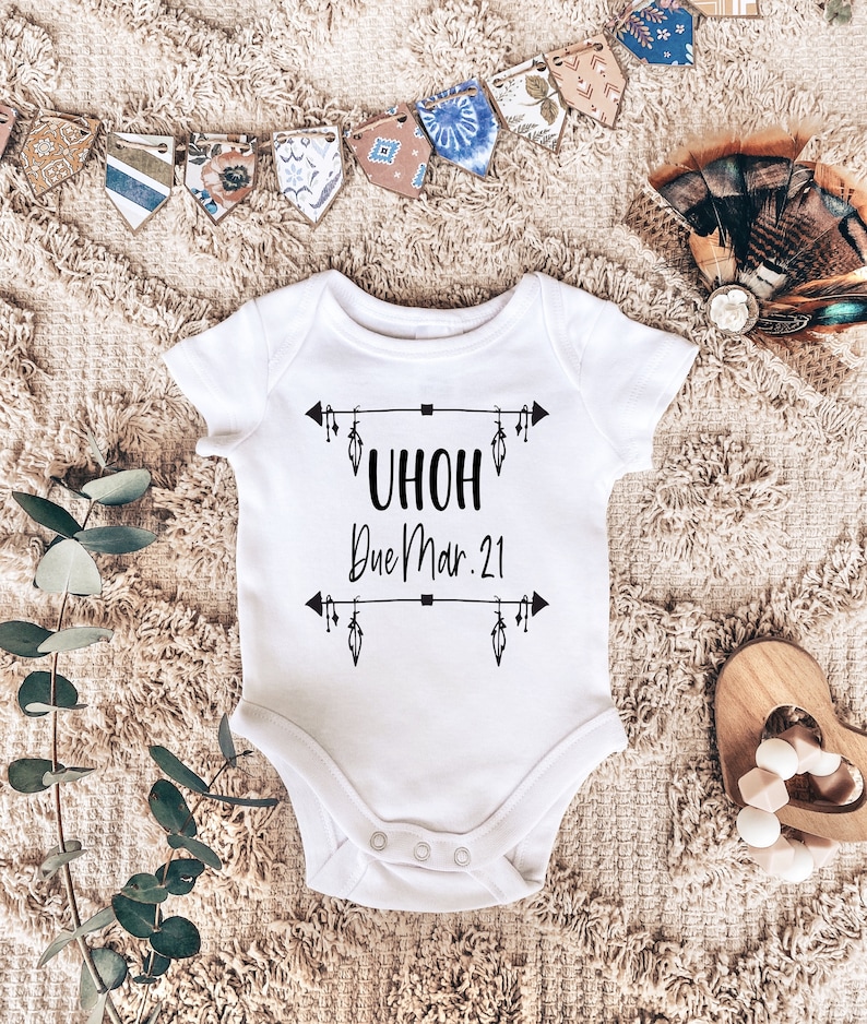 Pregnancy Announcement Custom Onesie Personalized Bodysuit