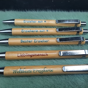 Stifte beschriftet Erzieher Abschied Danke