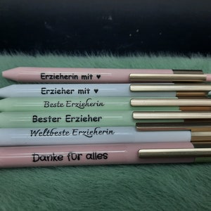 Stifte beschriftet Danke Abschied
