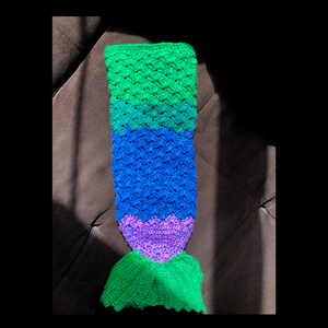 Aquatic Colored Mermaid Tail Baby Sack